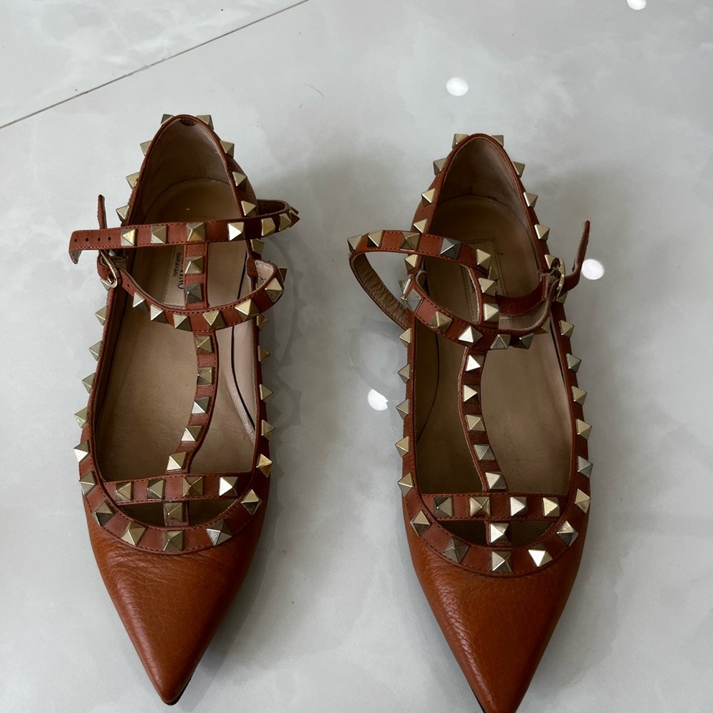 Studded Brown Women's Shoes